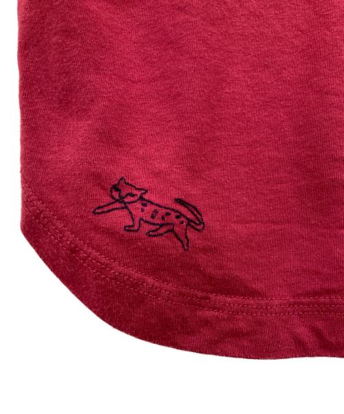 babaghuri（ババグーリ）babaghuri (ババグーリ) オーガニック天竺半袖Tシャツ レッド サイズ:Mの古着・服飾アイテム