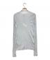 AURALEE (オーラリー) GIZA HIGH GAUGE SHEER L/S TEE ブルー サイズ:1：7000円