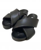 JIL SANDERジルサンダー）の古着「クロスストラップサンダル」｜ブラック