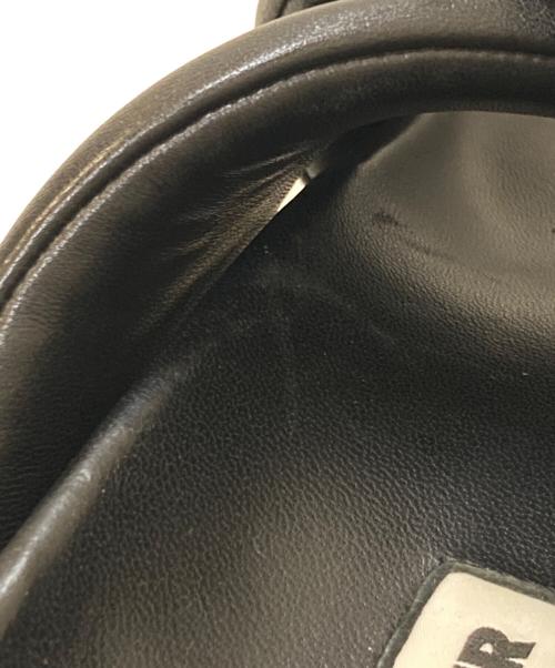 JIL SANDER（ジルサンダー）JIL SANDER (ジルサンダー) クロスストラップサンダル ブラック サイズ:42の古着・服飾アイテム
