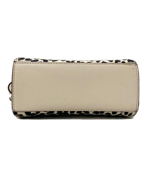 MICHAEL KORS（マイケル・コース）MICHAEL KORS (マイケル・コース) ハラコレザー切替2WAYショルダーバッグ ホワイトの古着・服飾アイテム