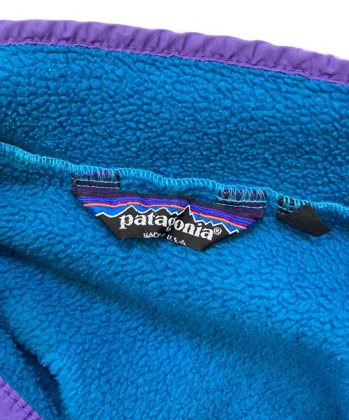 Patagonia（パタゴニア）Patagonia (パタゴニア) 80's 初期型 シンチラスナップT ブルー サイズ:Mの古着・服飾アイテム