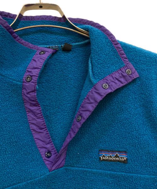 Patagonia（パタゴニア）Patagonia (パタゴニア) 80's 初期型 シンチラスナップT ブルー サイズ:Mの古着・服飾アイテム