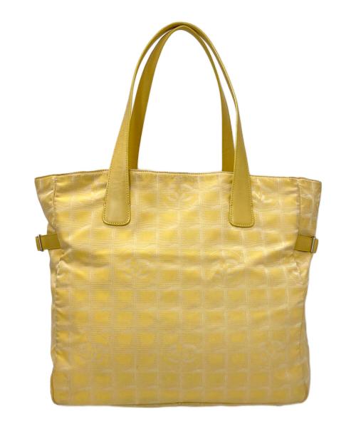CHANEL（シャネル）CHANEL (シャネル) ニュートラベルライン トートバッグ GM イエロー サイズ:GMの古着・服飾アイテム