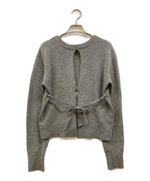 CLANE（クラネ）CLANE (クラネ) SuzuHirose (スズヒロセ) W FACE CENTER SLIT KNIT TOPS グレー サイズ:1の古着・服飾アイテム
