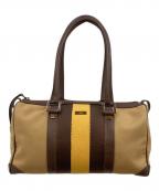 GUCCIグッチ）の古着「ミニボストンバッグ」｜ブラウン