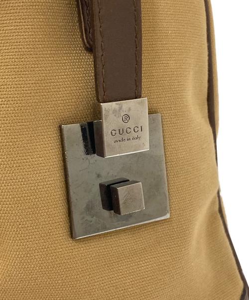 GUCCI（グッチ）GUCCI (グッチ) ミニボストンバッグ ブラウンの古着・服飾アイテム