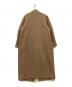 MANOF (マノフ) COLLARLESS LONG COAT ブラウン サイズ:M：8000円