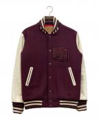 LEVI'Sリーバイス）の古着「レザー切替スタジャン」｜ブラウン