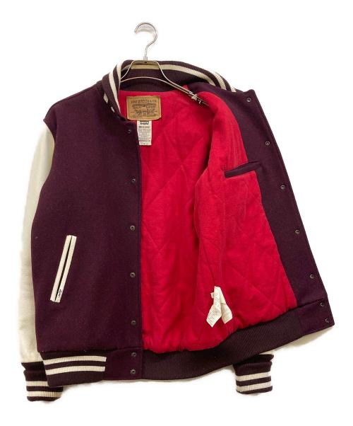 LEVI'S（リーバイス）LEVI'S (リーバイス) レザー切替スタジャン ブラウン サイズ:Ｍの古着・服飾アイテム