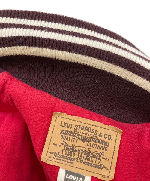 LEVI'S（リーバイス）LEVI'S (リーバイス) レザー切替スタジャン ブラウン サイズ:Ｍの古着・服飾アイテム