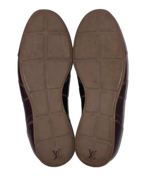 LOUIS VUITTON（ルイ ヴィトン）LOUIS VUITTON (ルイ ヴィトン) レザーローカットスニーカー ブラウン サイズ:7の古着・服飾アイテム