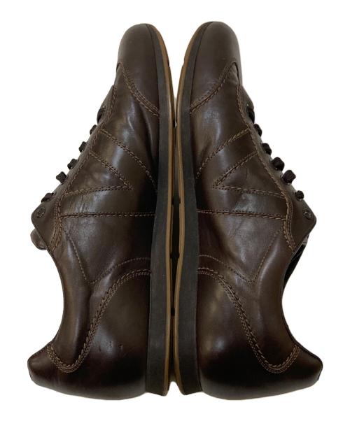 LOUIS VUITTON（ルイ ヴィトン）LOUIS VUITTON (ルイ ヴィトン) レザーローカットスニーカー ブラウン サイズ:7の古着・服飾アイテム