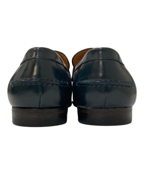 GUCCI（グッチ）GUCCI (グッチ) ガラスレザーコインローファー ブラウン サイズ:40の古着・服飾アイテム