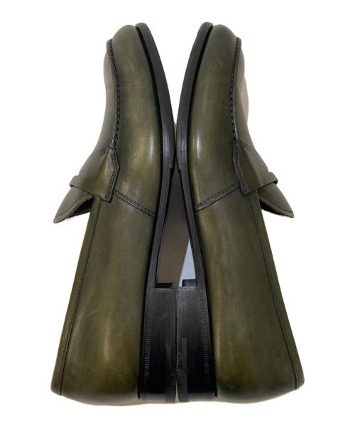 PRADA（プラダ）PRADA (プラダ) コインローファー グリーン サイズ:6 1/2の古着・服飾アイテム
