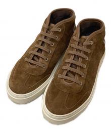 Salvatore Ferragamo（サルヴァトーレ フェラガモ）の古着「ガンチーニ ハイカットスウェードスニーカー」｜ブラウン