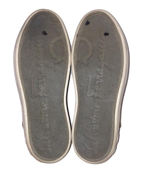 Salvatore Ferragamo（サルヴァトーレ フェラガモ）Salvatore Ferragamo (サルヴァトーレ フェラガモ) ガンチーニ ハイカットスウェードスニーカー ブラウン サイズ:7 1/2の古着・服飾アイテム