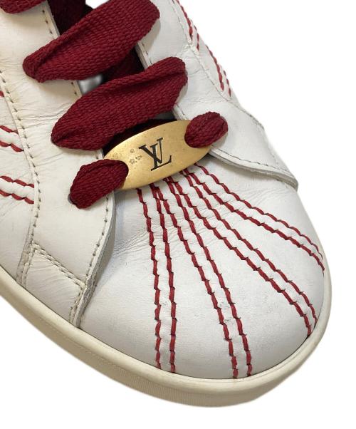 LOUIS VUITTON（ルイ ヴィトン）LOUIS VUITTON (ルイ ヴィトン) レザーローカットスニーカー ホワイト サイズ:7の古着・服飾アイテム