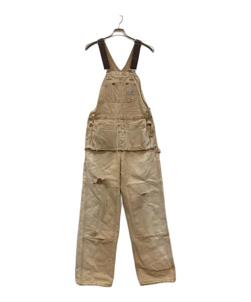 CarHartt（カーハート）CarHartt (カーハート) DUCK CARPENTER BIB OVERALL ベージュ サイズ:34の古着・服飾アイテム