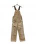 CarHartt（カーハート）の古着「DUCK CARPENTER BIB OVERALL」｜ベージュ