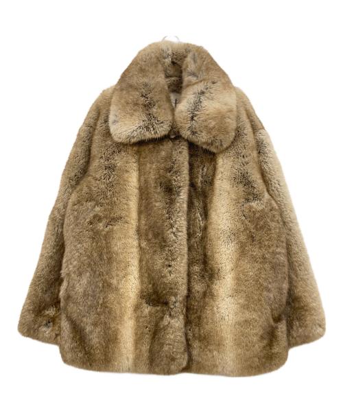 Jakke（ジャッキー）JAKKE (ジャッキー) ファータッチコート ベージュ サイズ:S 未使用品の古着・服飾アイテム