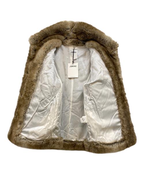 Jakke（ジャッキー）JAKKE (ジャッキー) ファータッチコート ベージュ サイズ:S 未使用品の古着・服飾アイテム