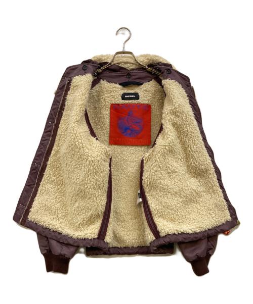 DIESEL（ディーゼル）DIESEL (ディーゼル) HAUTE B3 ミリタリージャケット レッド サイズ:XXSの古着・服飾アイテム