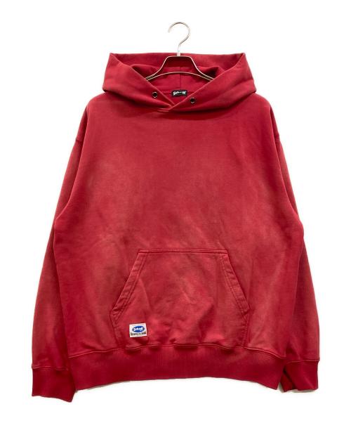 Schott（ショット）Schott (ショット) HOODED SWEAT LETTERING レッド サイズ:Lの古着・服飾アイテム