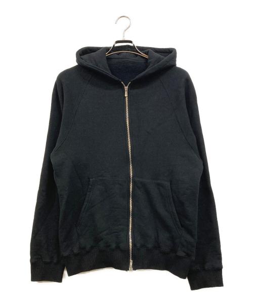 Maison Kinema（メゾン キネマ）Maison Kinema (メゾン キネマ) Loopwheel zip hoodie ブラック サイズ:Sの古着・服飾アイテム