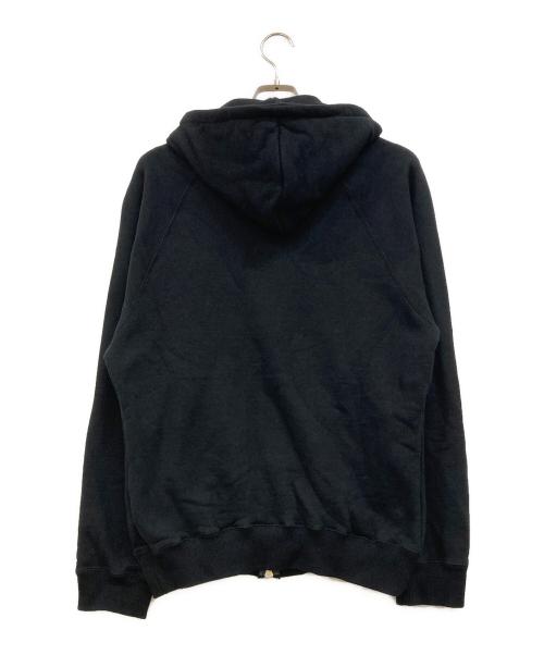 Maison Kinema（メゾン キネマ）Maison Kinema (メゾン キネマ) Loopwheel zip hoodie ブラック サイズ:Sの古着・服飾アイテム