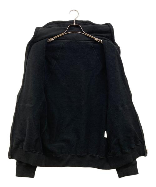 Maison Kinema（メゾン キネマ）Maison Kinema (メゾン キネマ) Loopwheel zip hoodie ブラック サイズ:Sの古着・服飾アイテム