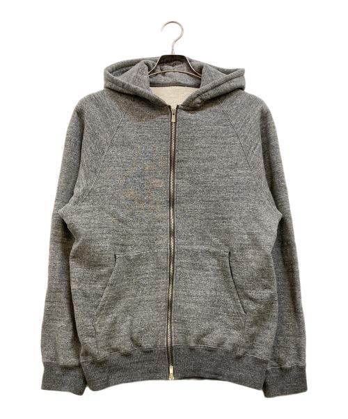 Maison Kinema（メゾン キネマ）Maison Kinema (メゾン キネマ) Loopwheel zip hoodie グレー サイズ:Sの古着・服飾アイテム