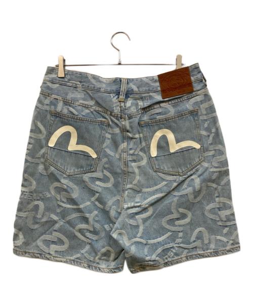 EVISU（エヴィス）EVISU (エヴィス) オールオーバーカモメジャカードオーバーサイズショーツ ブルー サイズ:W31の古着・服飾アイテム