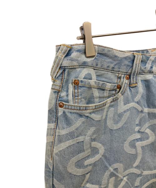 EVISU（エヴィス）EVISU (エヴィス) オールオーバーカモメジャカードオーバーサイズショーツ ブルー サイズ:W31の古着・服飾アイテム