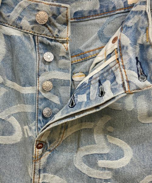 EVISU（エヴィス）EVISU (エヴィス) オールオーバーカモメジャカードオーバーサイズショーツ ブルー サイズ:W31の古着・服飾アイテム