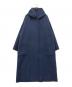 GALERIE VIE（ギャルリーヴィー）の古着「ウールダブルフェイス フーデッドコート」｜ネイビー