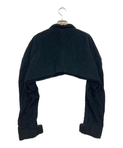 KTZ（ケーティーゼット）KTZ (ケーティーゼット) ショート丈コーデュロイジャケット ブラック サイズ:下記参照の古着・服飾アイテム