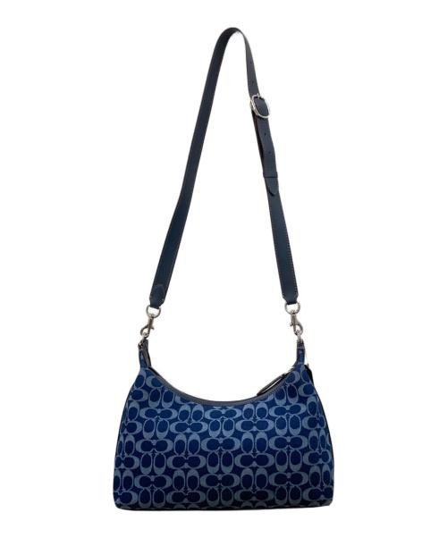 COACH（コーチ）COACH (コーチ) ジュリエット ショルダー バッグ・シグネチャー デニム ネイビーの古着・服飾アイテム