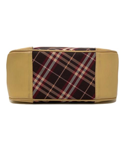 BURBERRY BLUE LABEL（バーバリー ブルー レーベル）BURBERRY BLUE LABEL (バーバリーロンドンブルーレーベル) ハートチャーム付き チェックハンドバッグ ブラウンの古着・服飾アイテム