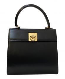 CELINE（セリーヌ）の古着「2WAYレザーハンドバッグ」｜ブラック