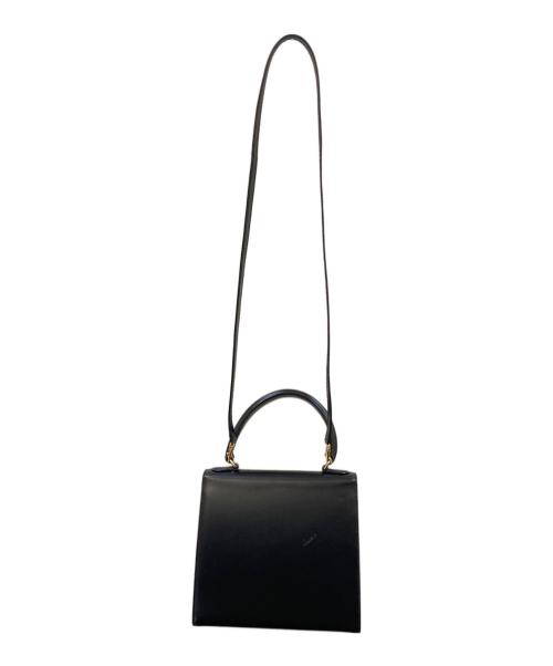 CELINE（セリーヌ）CELINE (セリーヌ) 2WAYレザーハンドバッグ ブラックの古着・服飾アイテム