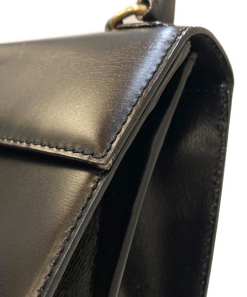 CELINE（セリーヌ）CELINE (セリーヌ) 2WAYレザーハンドバッグ ブラックの古着・服飾アイテム