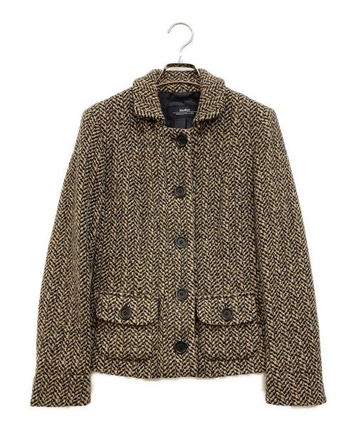 WEEKEND Max Mara（ウィークエンド マックスマーラ）Weekend Max Mara (ウィークエンド マックスマーラ) ツイードジャケット ベージュ サイズ:38の古着・服飾アイテム