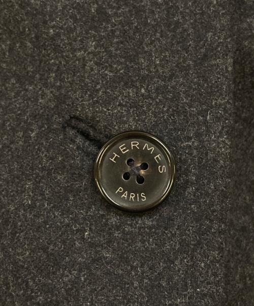 HERMES（エルメス）HERMES (エルメス) カシミヤウールジャケット グレー サイズ:38の古着・服飾アイテム