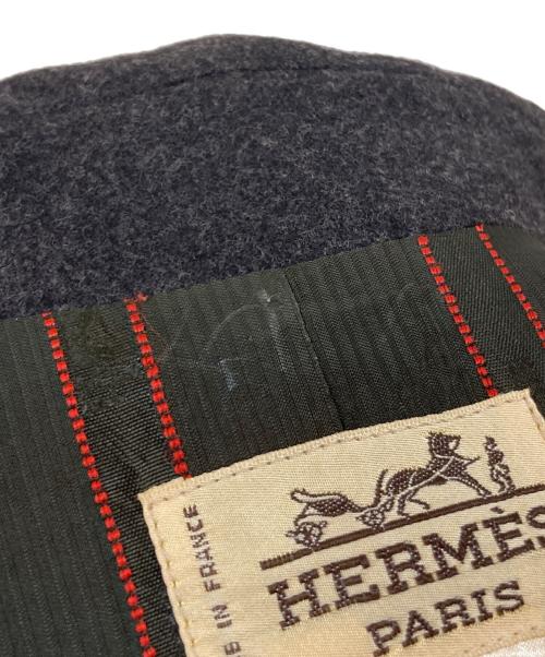 HERMES（エルメス）HERMES (エルメス) カシミヤウールジャケット グレー サイズ:38の古着・服飾アイテム