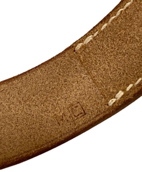 HERMES（エルメス）HERMES (エルメス) プールトゥール GM レザーバングル ベージュの古着・服飾アイテム