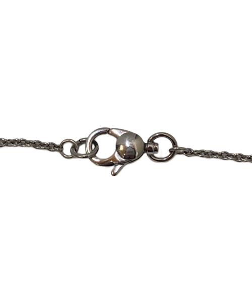 D&G（ディーアンドジー）D&G (ディーアンドジー) 2連ドッグタグネックレス ブラック×シルバーの古着・服飾アイテム