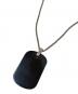 D&G (ディーアンドジー) 2連ドッグタグネックレス ブラック×シルバー：8000円