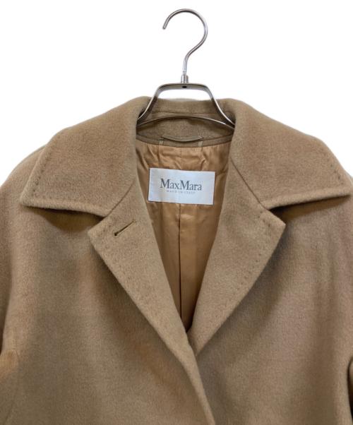 MaxMara（マックスマーラ）MaxMara (マックスマーラ) ウールカシミヤハーフコート キャメル サイズ:40の古着・服飾アイテム