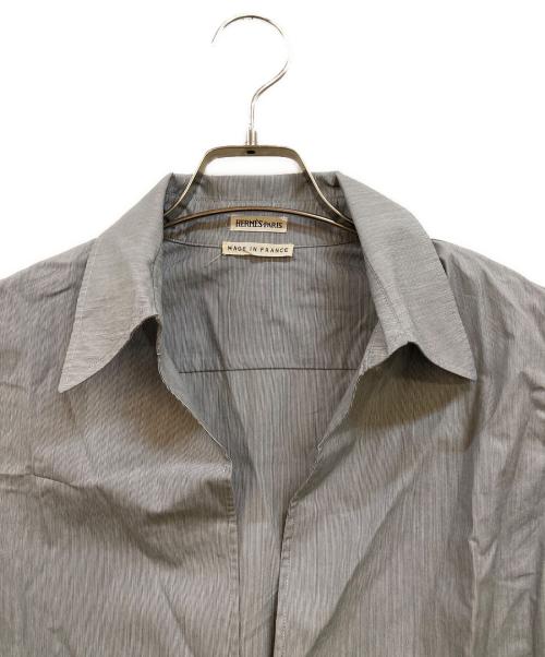 HERMES（エルメス）HERMES (エルメス) コットンヴァルーズシャツ グレー サイズ:38の古着・服飾アイテム